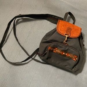 A mini backpack